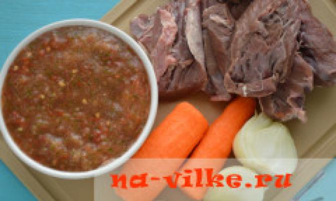Pork heart goulash in a slow cooker How to cook pork heart in a redmond slow cooker