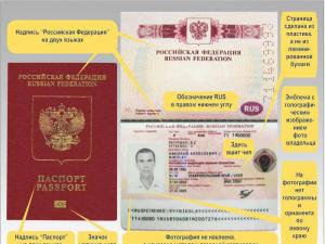 What does a Russian biometric international passport look like? What does a new international passport look like for 10